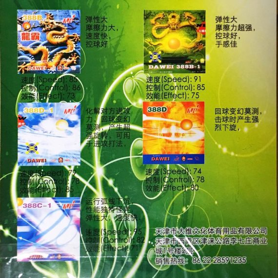 dawei 388c medium pips